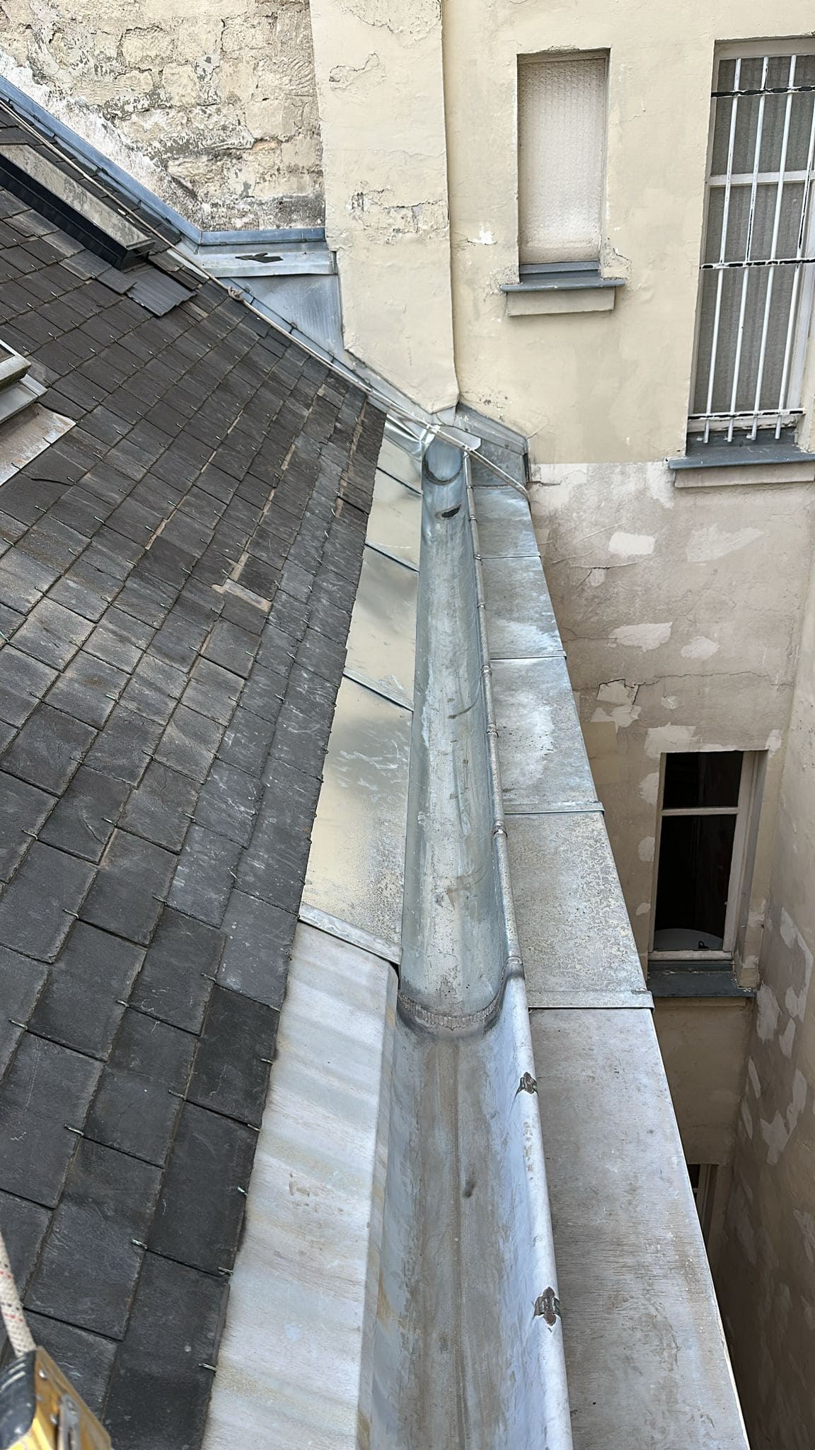 Réfection d'une portion de chéneau